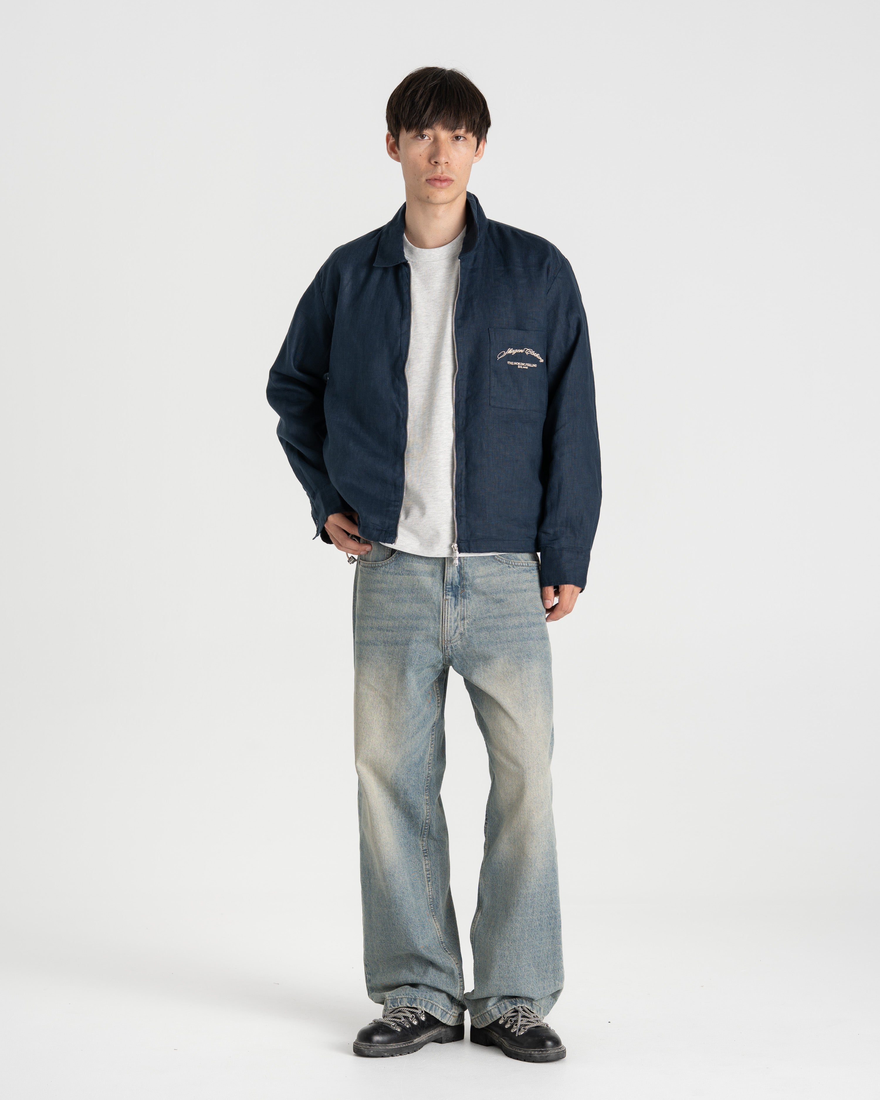 Linen jacket Navy